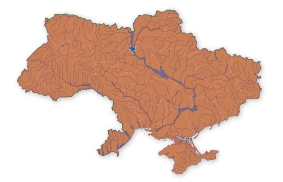 Карта поширення Кажан пізній в Україні