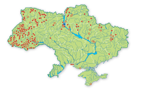 Карта распространения Анакамптис (ятрышник) клопоносный в Украине
