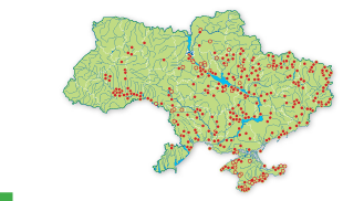 Карта распространения Ковыль волосатик в Украине