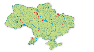 Карта поширення Сон розкритий в Україні