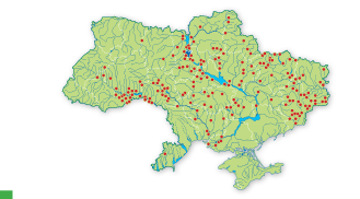 Карта поширення Сон лучний (сон чорніючий, сон богемський) в Україні