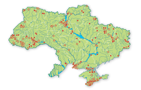 Карта распространения Медянка обыкновенная в Украине