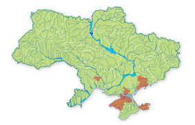 Карта поширення Дрохва в Україні