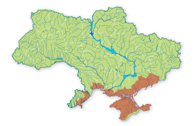 Карта поширення Лежень в Україні