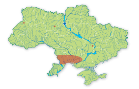 Карта поширення Ховрах одеський в Україні